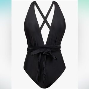 COPY - CUPSHE Women’s One Piece Swimsuit Sexy Deep V Neck Bathing Suit Crisscro…